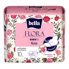 Белла FLORA прокладки гигиенические в инд.уп. Роза, софт 4 кап, 10 шт.