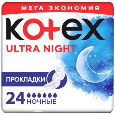 Котекс Ультра Сетч гигиенические прокладки Ночные 24шт