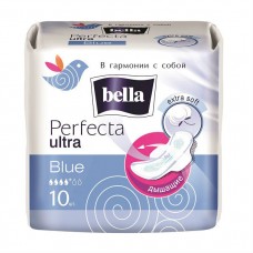 Белла Perfecta Ultra Blue прокладки гигиенические супертонкие, софт 4 кап., 10 шт.
