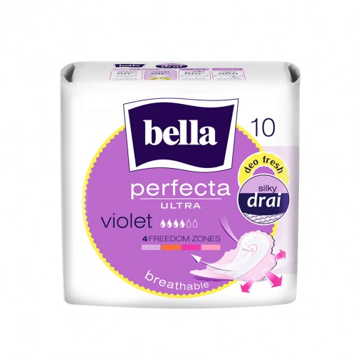 Белла Perfecta Ultra Violet прокладки гигиенические супертонкие, сеточка 4+ кап., 10 шт.