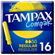 TAMPAX Compak Тампоны женские с аппликатором  REGULAR Duo 16шт.