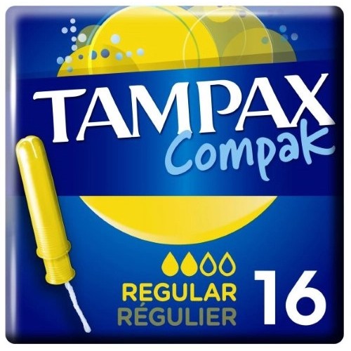 TAMPAX Compak Тампоны женские с аппликатором  REGULAR Duo 16шт.