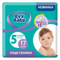 Подгузники EVY BABY №5 (11-25кг) Джуниор Стандарт 17шт*8