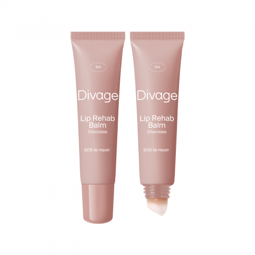 DIVAGE Бальзам для губ Lip Rehab Balm с экстрактом ароматом шоколада
