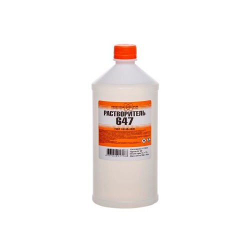 РАСТВОРИТЕЛЬ 647  1,0 л. в ПЭТФ (20)