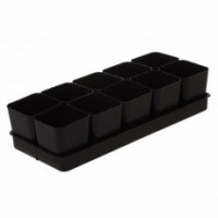 Набор горшочков для рассады №2 (0,5л*8шт+поддон)