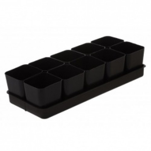 Набор горшочков для рассады №2 (0,5л*8шт+поддон)