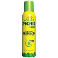 Picnic Family аэрозоль от комаров и мошек, 3 в 1, 150см3