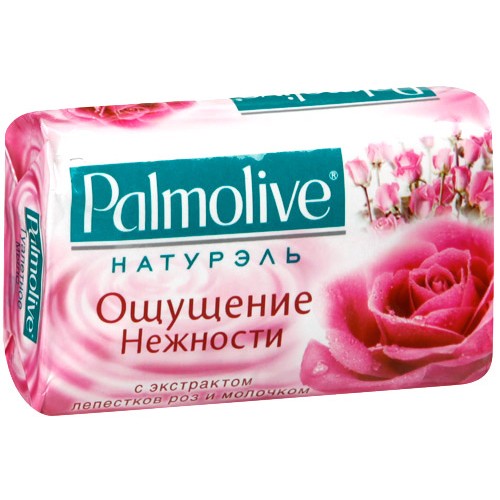 ПАЛМОЛИВ мыло 90г Ощущение нежности (Роза и молочко)