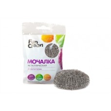 Мочалка Fun Clean для мытья посуды металл. плетенная оцинкованная, 1шт