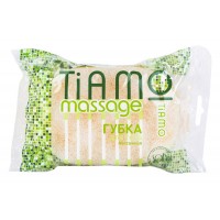 Губка для тела TIAMO Massage Овал порлон+массаж 140*95 (влож.30шт)