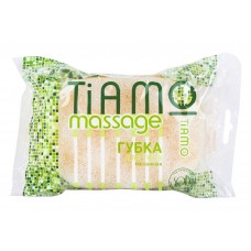 Губка для тела TIAMO Massage Овал порлон+массаж 140*95 (влож.30шт)