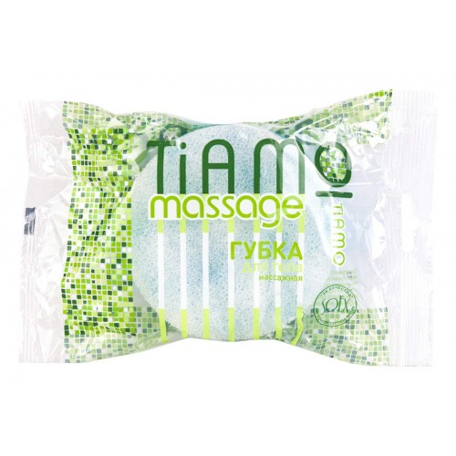 Губка для тела TIAMO Massage Круг поролон+массаж d110мм (влож.30шт)
