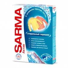 САРМА-Active 400г Стиральный порошок Горная свежесть д/удаления пятен, д/цветного белья универсал