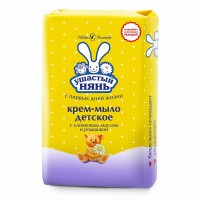УШАСТЫЙ НЯНЬ крем-мыло туалетное с экстрактом ромашки 90гр