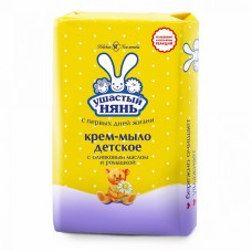 УШАСТЫЙ НЯНЬ крем-мыло туалетное с экстрактом ромашки 90гр
