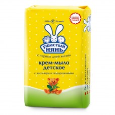 УШАСТЫЙ НЯНЬ крем-мыло туалетное с экстрактом алое 90гр
