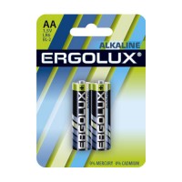 Батарейка Ergolux пальчик LR6  Alkaline BL-2 батарейка 1,5В цена за 2шт