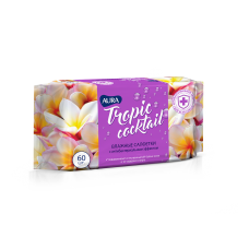 AURA влажные салфетки антибакт TROPIC COCKTAIL 60шт КК/24 ЦЕНОПАД