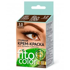 Крем-краска стойкая для бровей и ресниц Фитоколор Коричневый (на 2 применения 2*2мл)