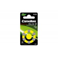 Батарейка для слуховых аппаратов ZA10 BL-6 Mercury Free (A10-BP6(0%Hg)1.4V,90Ah Camelion цена за 6шт
