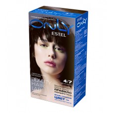Стойкая гель-краска ESTEL ONLY 4/7 Шатен коричневый