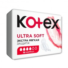 Котекс Ультра Софт гигиенические прокладки Нормал 10шт