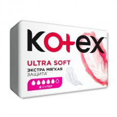 Котекс Ультра Софт гигиенические прокладки Супер 8шт