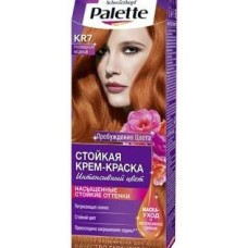 ПАЛЕТТ Стойкая крем-краска Интенсивный цвет 7-77 (KR7) Роскошный медный