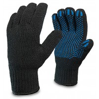 Перчатки утепленные полушерстянные двойные с ПВХ Зима ВОЗ Перчатки утепленные полушерстянные двойные с ПВХ Зима ВОЗ