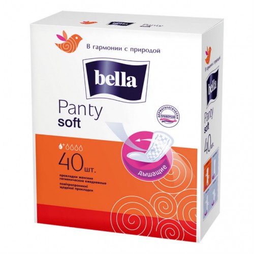 Белла Panty Soft прокладки ежедневные дышащие, 40 шт.