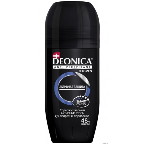 Deonica антиперсперант муж. Активная защита, 50мл (ролик)