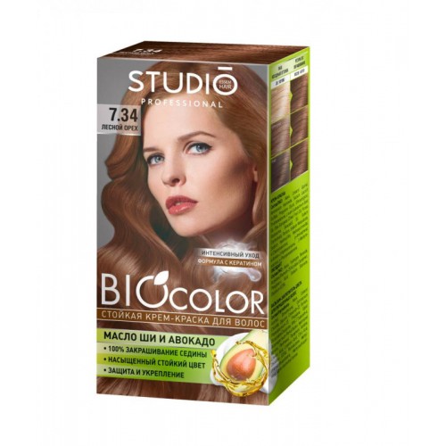 Biocolor Стойкая крем краска для волос т.7.34 Лесной орех