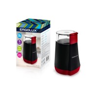 Кофемолка электрическая 70гр. ERGOLUX ELX-СG02-С43, черно-красная 220-240В, 130Вт