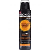 Deonica  антиперсперант муж. Energy Shot, 150мл (спрей)
