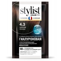 Стойкая крем-краска Гиалуроновая STYLIST COLOR PRO т.4,3 Шоколад 115мл