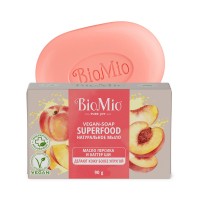 BioMio туалетное мыло натуральное 90гр Персик и ши BIO-SOAP