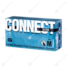 Перчатки нитриловые, смотровые, нестерильные ЧЕРНЫЕ, Connect Ultra, размер М,  50пар/уп
