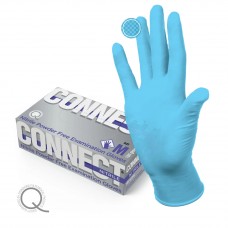 Перчатки нитриловые, смотровые, нестерильные Connect Nitrile (Pulin), размер S, 50пар/уп