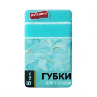 AV Губки д/посуды Завтрак у Тиффани 70*100*30мм, 5шт
