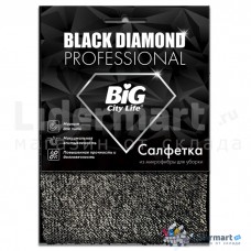 BIG CITY салфетка из микрофибры BLACK DIAMOND  1 шт ЮНИТ 3*10