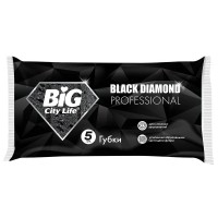 BIG CITY губки кухонные крупнопористые BLACK DIAMOND 5шт