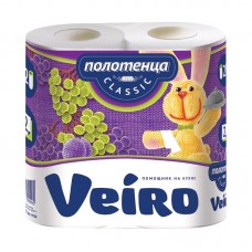Полотенца бумажные кухонные, Veiro Classic, БЕЛЫЙ, 2-сл., 2*12 арт. 5П22