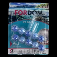 FORDOM Туалетный блок для унитаза 5в1 Морская свежесть 2*50г