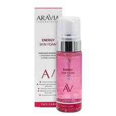 ARAVIA Laboratories пенка для умывания с муцином улитки и гинкго билоба Energy Skin Foam,150мл