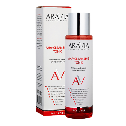 ARAVIA Laboratories тоник для лица Очищающий с AHA-кислотами AHA-Cleansing Tonic, 250 мл