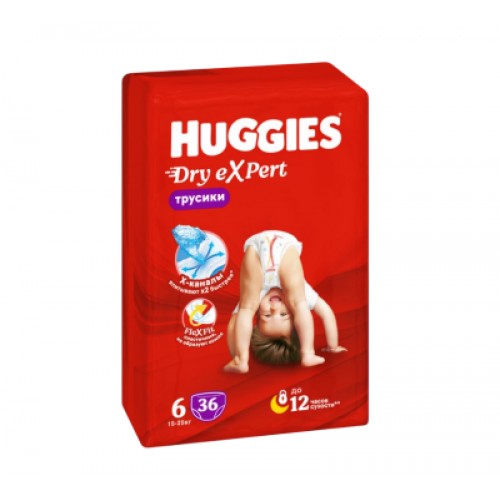Хаггис подгузники трусики Драй Эксперт Мега 6 36шт