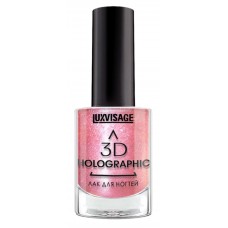 Лак для ногтей LUXVISAGE 3D Holographic , 719 Розовый кварц