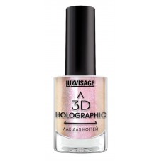 Лак для ногтей LUXVISAGE 3D Holographic , 718 Золотисто-розовый жемчуг
