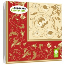 Салфетки бумажные 33*33см, 2-х слойная 20шт Белиссимо